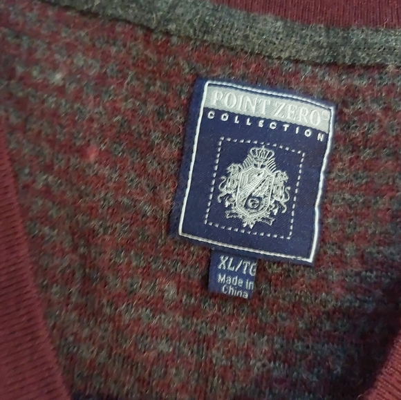 Point zero merino wool blend men's sweater size XL - Picture 3 of 4